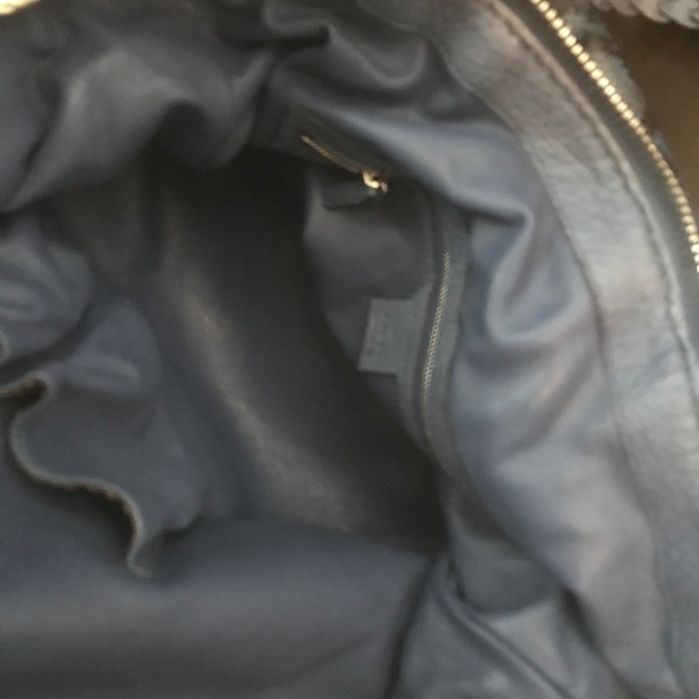 Authentic Gucci Blue Python Large Shoulder Bag - image 5